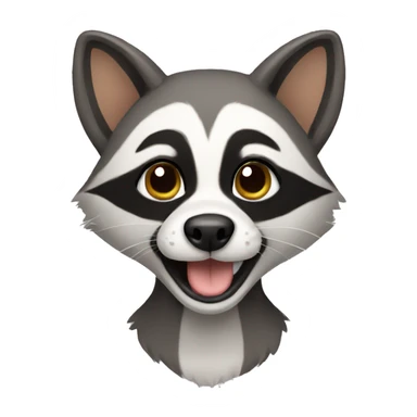 dog Raccoon sticker