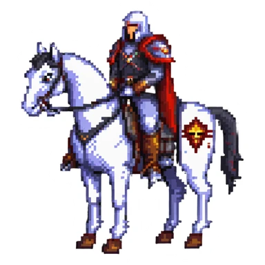 Fierce war lord on horseback sticker