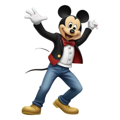 Mickey Mouse dancing  sticker