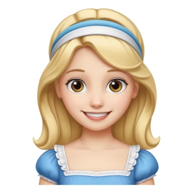Alice Princess with headband sticker