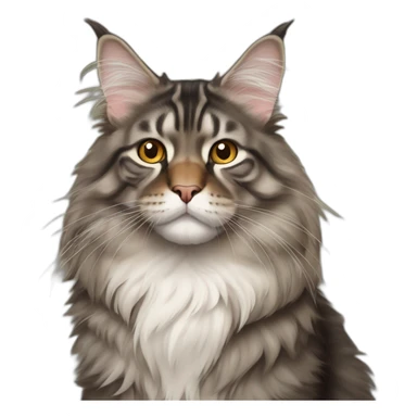 Fat-Maine-coon-cat sticker