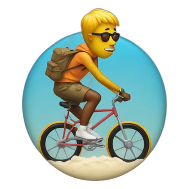 Tyler the creator riding an analog clock sticker