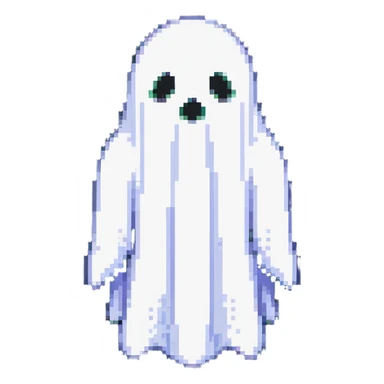 floating ghost sticker