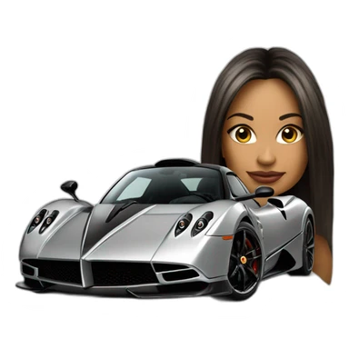 A the compagny name pagani with her famous car sticker
