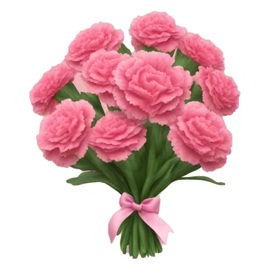 Carnations bouquet ￼ sticker