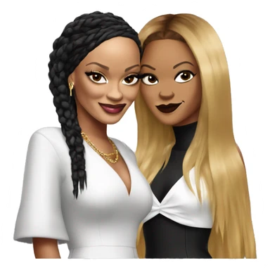 Rihanna and Beyonce  sticker
