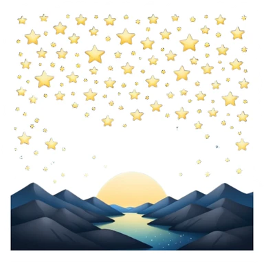 black sky at night sticker