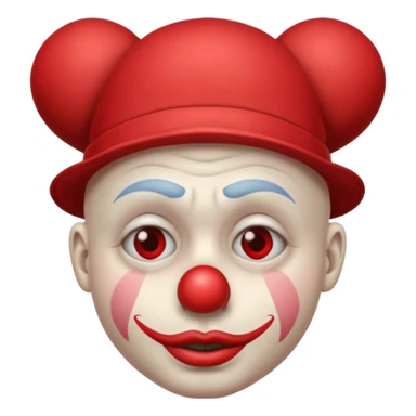 depressed clown sticker