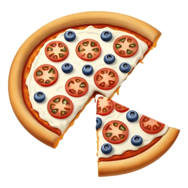 Part de pizza de couleur de la France sticker