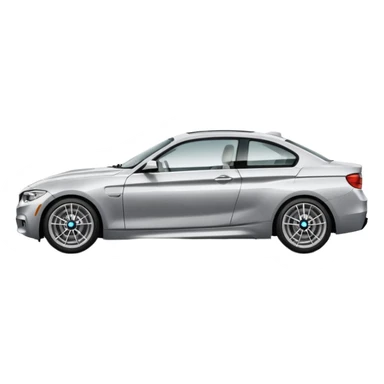 side view of a BMW car sticker