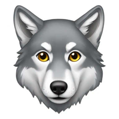 Female grey wolf  sticker