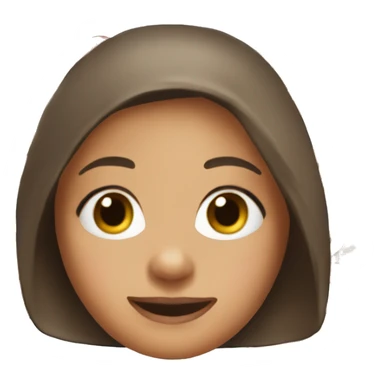 Olivia wearing a hotdog hat sticker