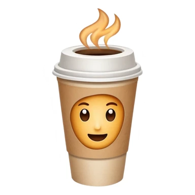 Takeaway coffee sticker