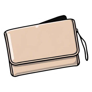 elegant black wallet sticker