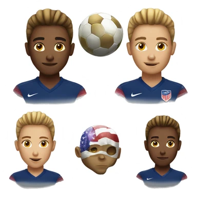 USA soccer sticker