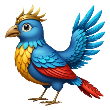 medieval animal bird sticker
