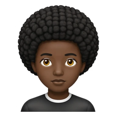 short afro sticker