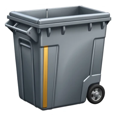 a closed dumpster with NO TRASH sticker