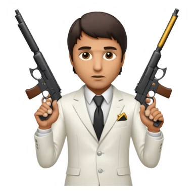 tony montana con su sicatriz sticker
