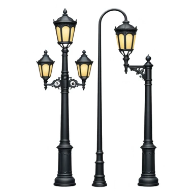 Classic street lamp post sticker