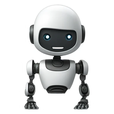 robot say Hello welcome  sticker
