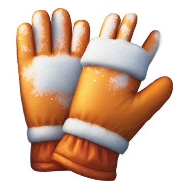 gloves and snow sticker