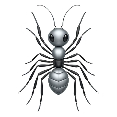 silver ant emoji sticker