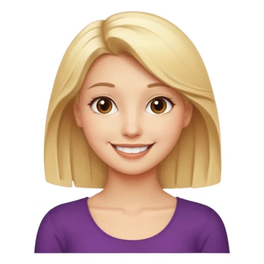 blonde girl in a graceful pose posing for the camera sticker