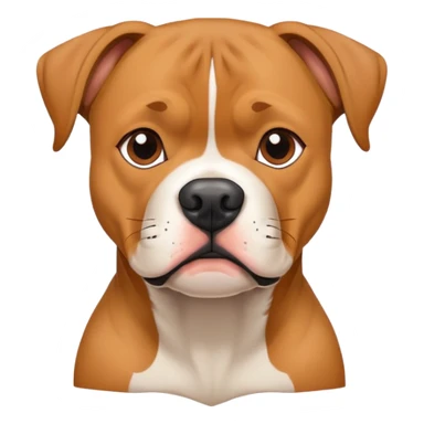 Boxer mixed with a pitbull  sticker