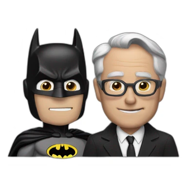 Alfred and Batman sticker