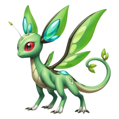 Meloetta-Flygon-Celebi-Zygarde-Electrike-Fakémon-fusion, full body sticker