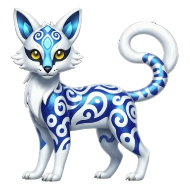 Shiny esoteric patterned Genet-Absol-Zeraora-Primagen-fusion-creature  sticker