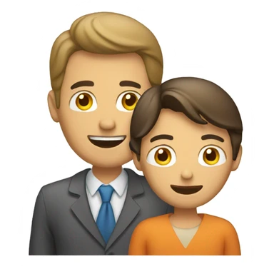 Man talking to a customer sticker