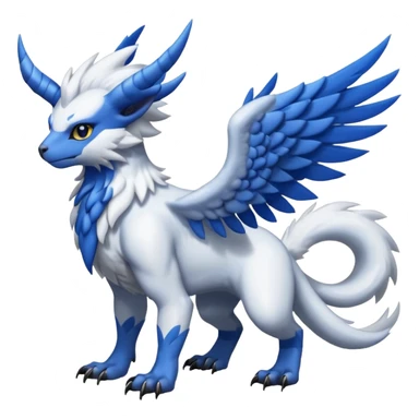 Garurumon-Trico-Absol-fusion-creature (full body sticker