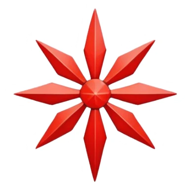 red asterisk sticker