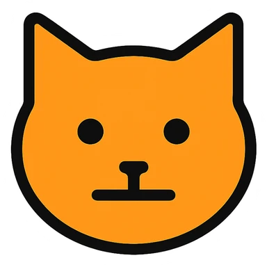 cat head only, neutral face, inspired by Ripple XRP logo, crypto project style sticker