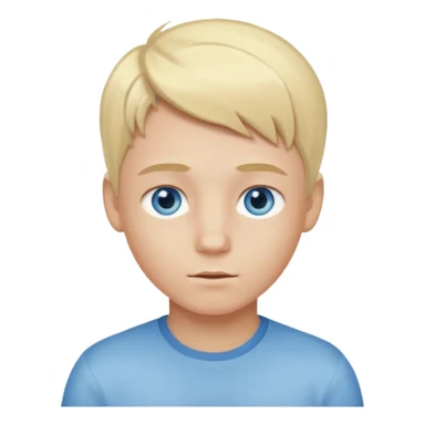 Menino zombe do olho azul claro e cabelo loiro claro  sticker