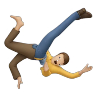 THIN MAN falling  sticker