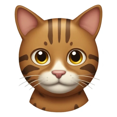 Brown cat with stripes sticker