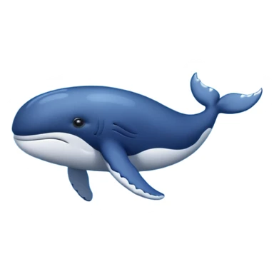 whale swimming in sea sticker