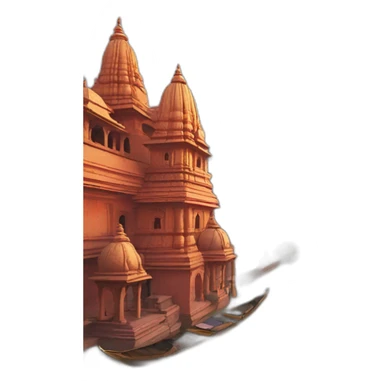 Banaras city river sticker