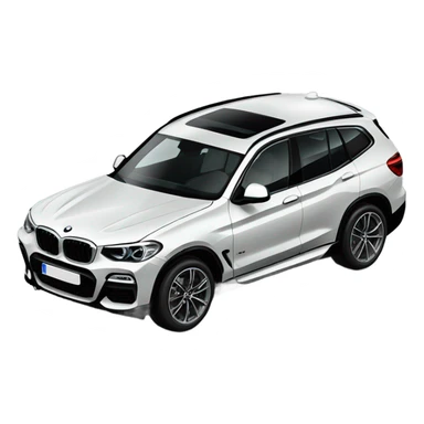 black BMW x3 Msport sticker