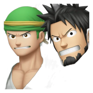 Luffy et zoro sticker