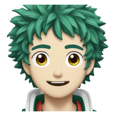 Create an emoji of izuku midoryia from my hero academia  sticker