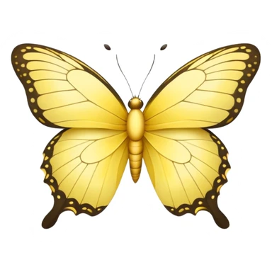 baby yellow butterfly sticker