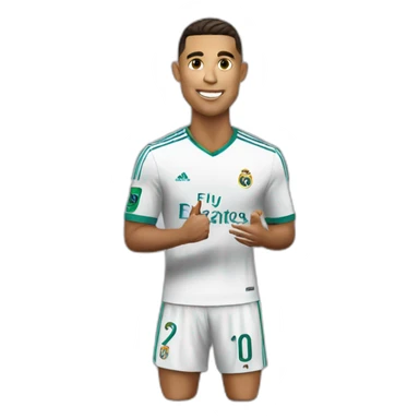 Ronaldo head applause sticker