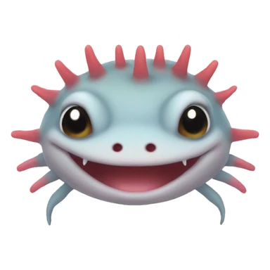 Axolotl face sticker