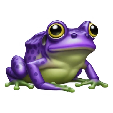 Purple girl Horn Frog sticker