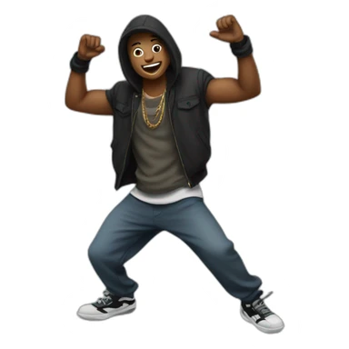 Dance hip hop sticker