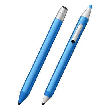 apple pencil in blue sticker